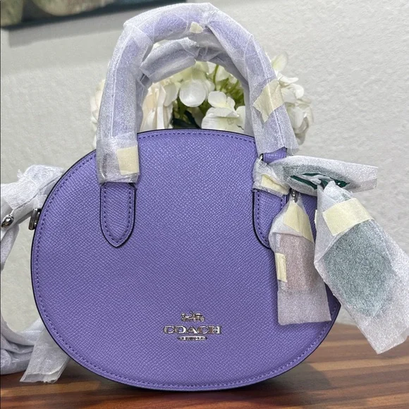 Coach CR253 Blueberry Crossbody In Light Violet NWT - Picture 3 of 12